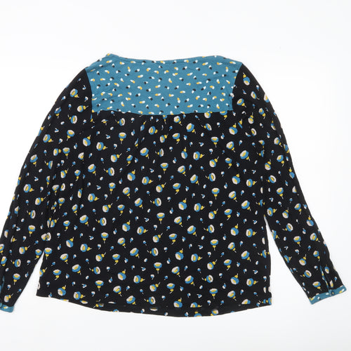 Boden Womens Multicoloured Floral Tunic Blouse UK 16 Long Sleeve