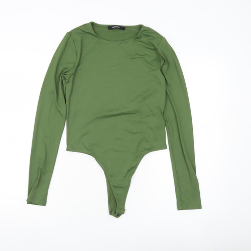 Everyday Women’s Green Bodysuit Size 12 Long Sleeve Round Neck