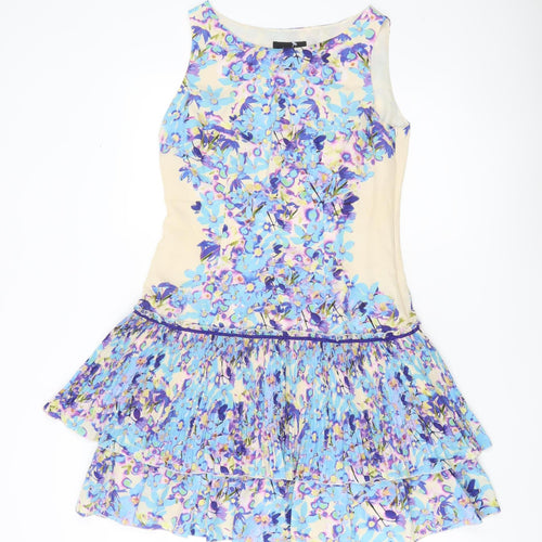 Coast Women’s Multicoloured Floral A-Line Mini Dress Size 10