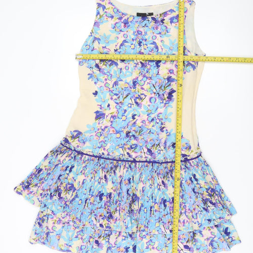 Coast Women’s Multicoloured Floral A-Line Mini Dress Size 10