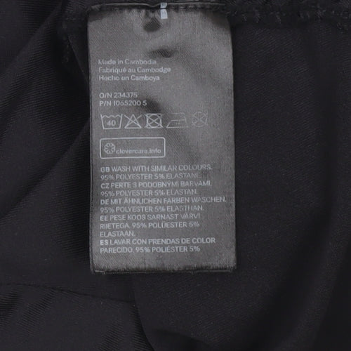 H&M Divided Women Black Bodycon Mini Dress Size 8 Sleeveless Ruched –  Preworn