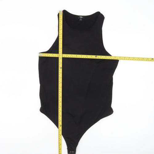 Express Women’s Black Bodysuit L Slim Fit Sleeveless Scoop Neck