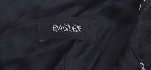 Basler Women’s Black Floral Blazer UK 14 Tailored Jacket