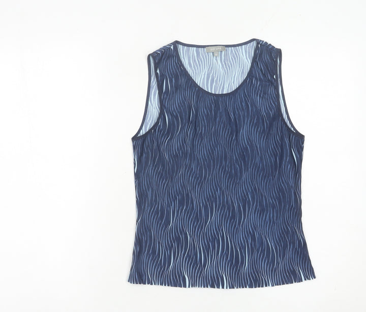 Marks and Spencer Women Blue Tank Top Size 12 Sleeveless Summer