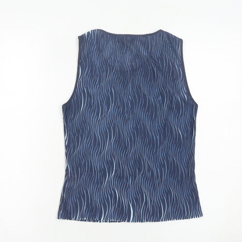 Marks and Spencer Women Blue Tank Top Size 12 Sleeveless Summer