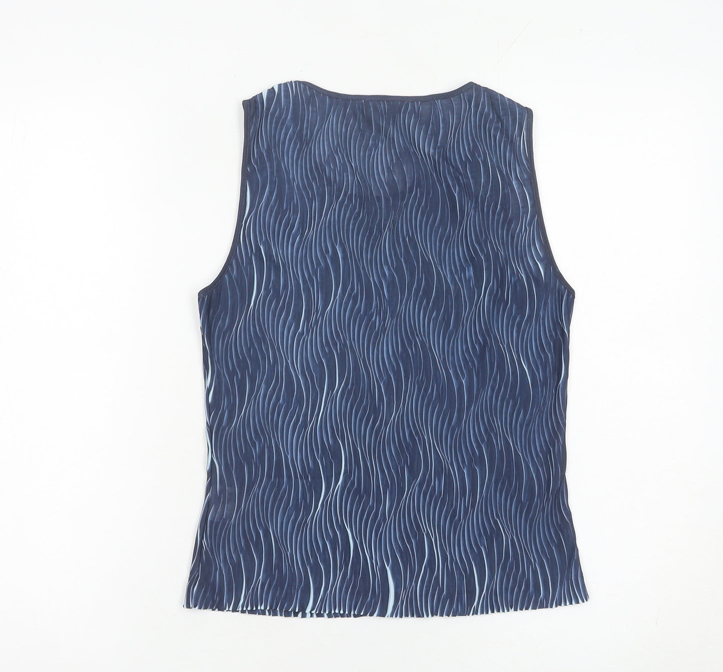 Marks and Spencer Women Blue Tank Top Size 12 Sleeveless Summer