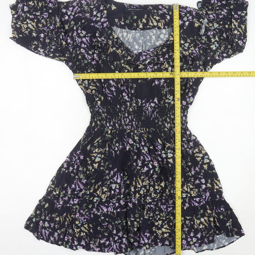 French Connection Women’s Floral Short A-Line Dress Size S