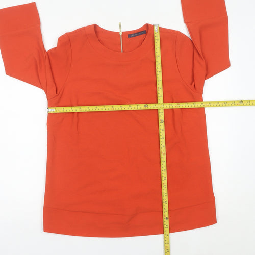 Marks and Spencer Women’s Orange Size 12 Blouse 3/4 Sleeve Crew Neck