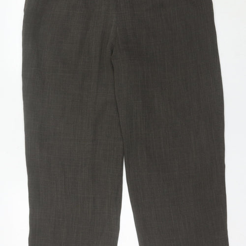 Vicini Women’s Brown Size 18 Straight Leg Polyester Trousers