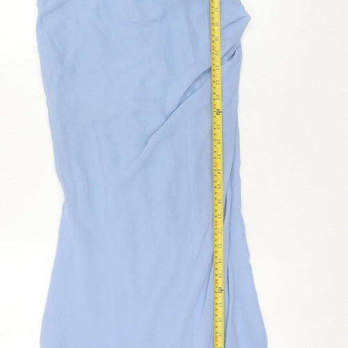 Infinite by Wed2B Women's Blue Size 6 Long Slip Dress Wedding Formal