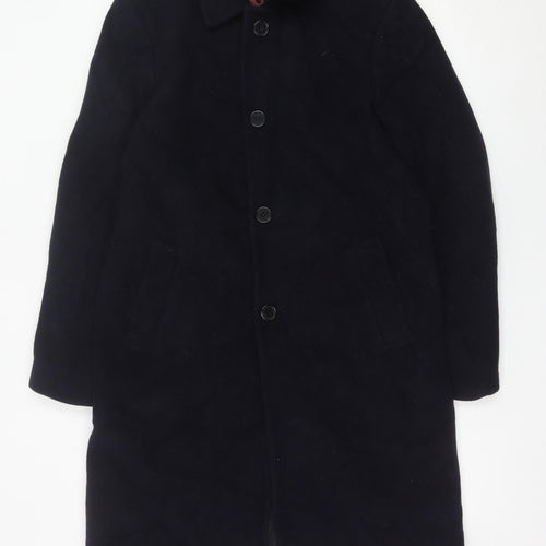 Marks and Spencer Men’s Navy Wool Cashmere Overcoat M 38-40"