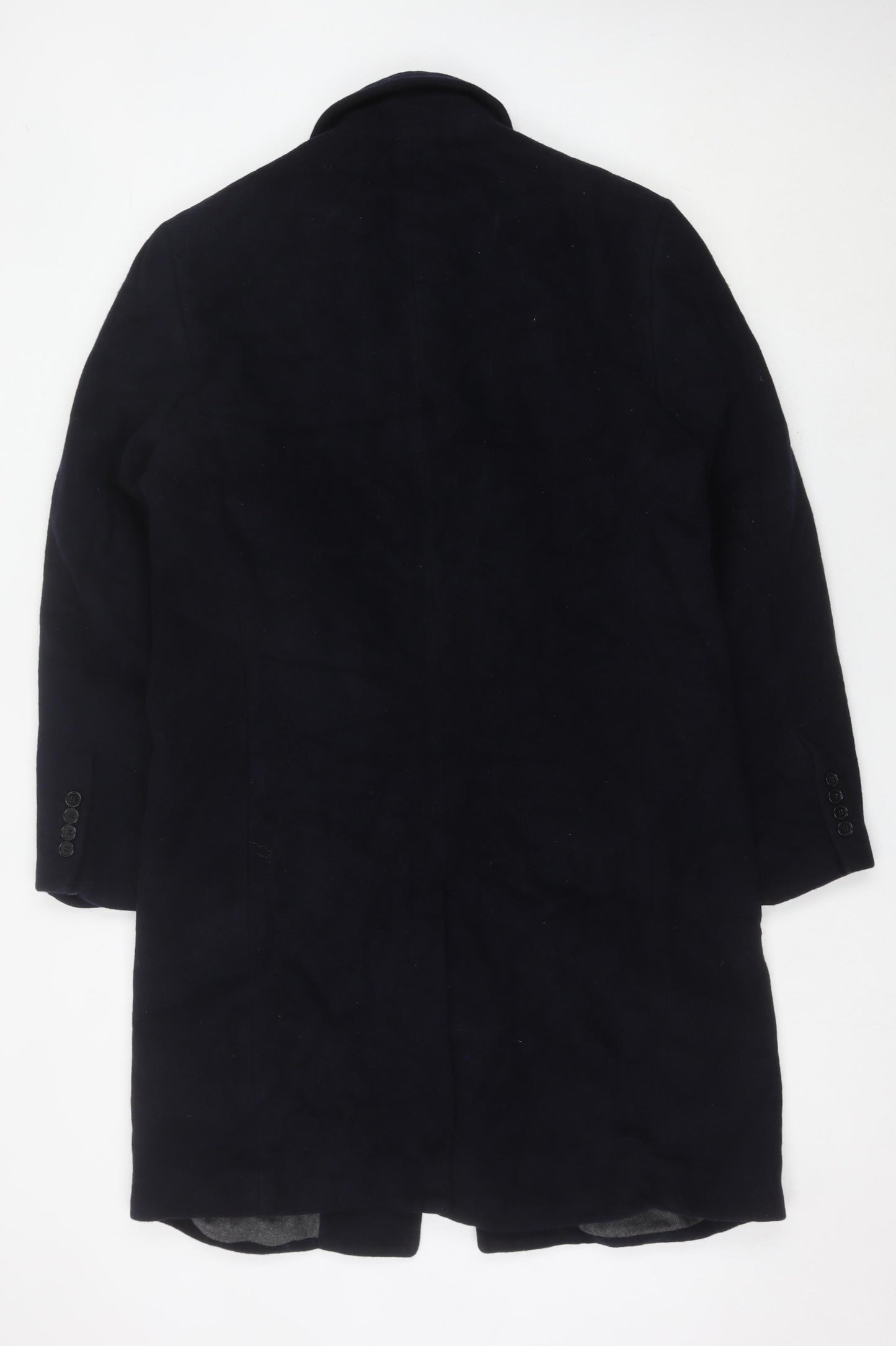 Marks and Spencer Men’s Navy Wool Cashmere Overcoat M 38-40"