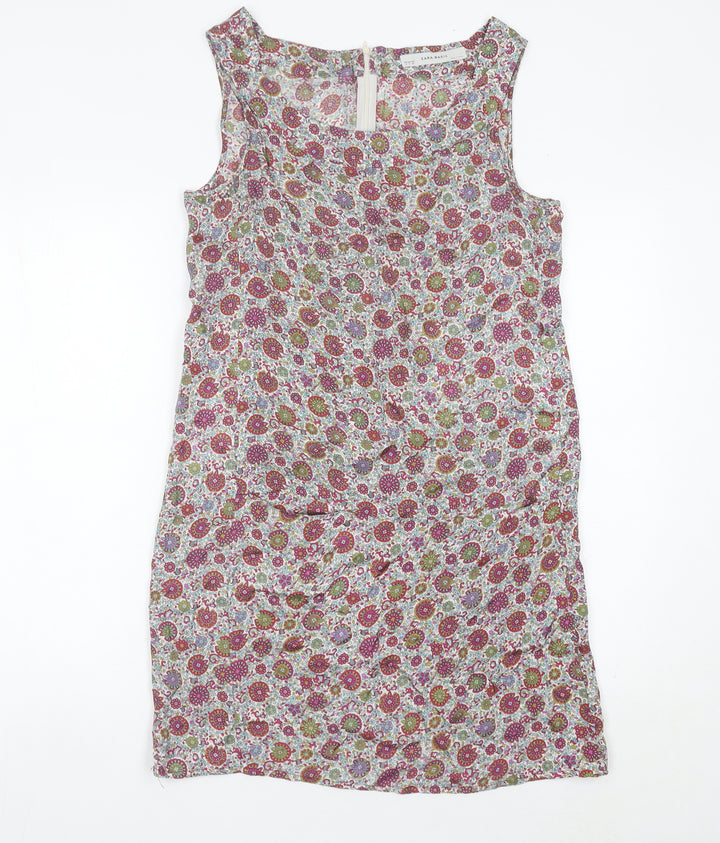 Zara Basic Women’s Multicoloured Floral Shift Dress Size 12
