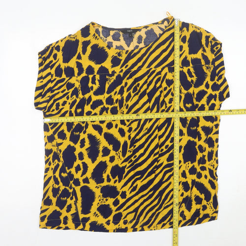 Next Women’s Multicoloured Animal Print Tunic Blouse Size 16