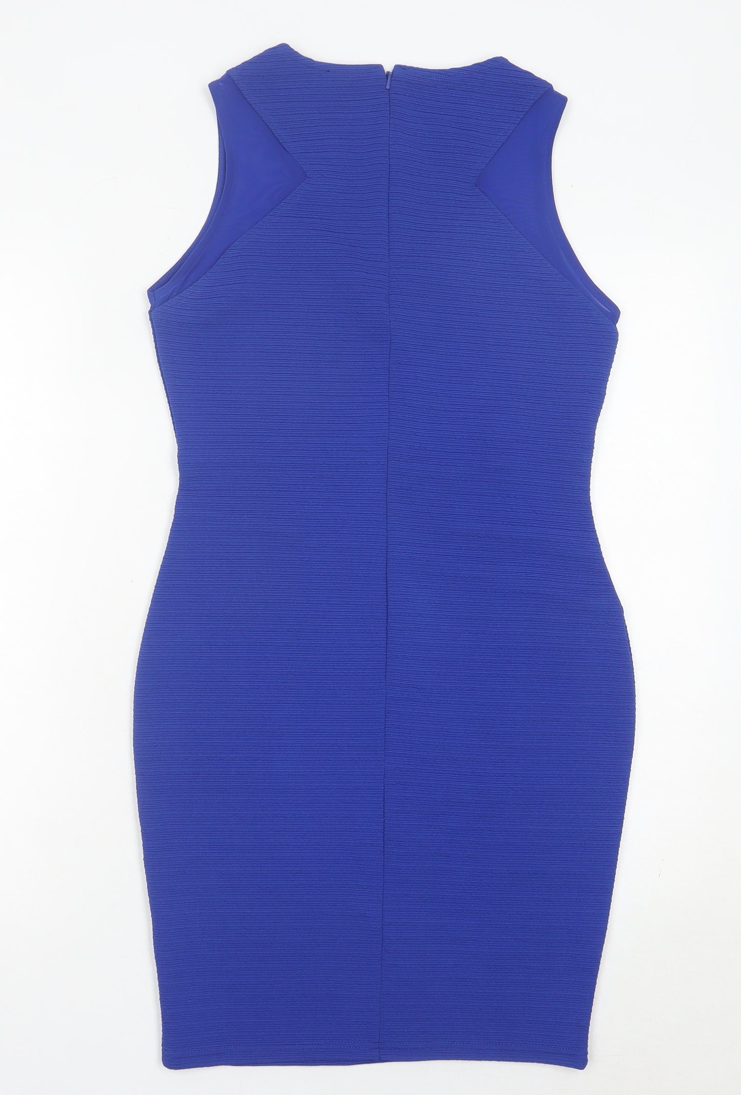 River Island Women’s Blue Bodycon Dress Size 10 Sleeveless Party Wear