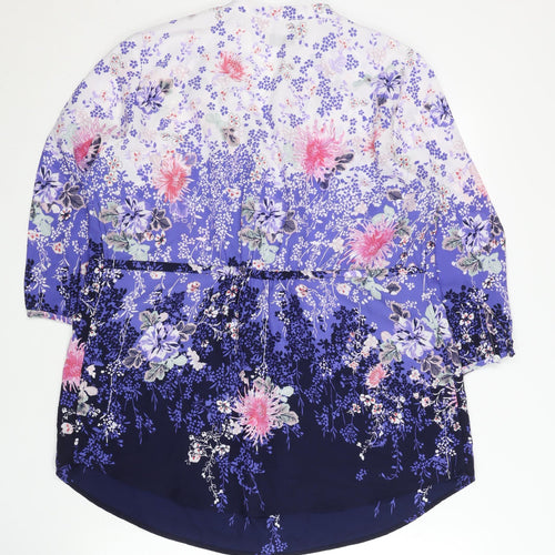 Marks and Spencer Womens Multicoloured Floral Tunic Blouse Size 16
