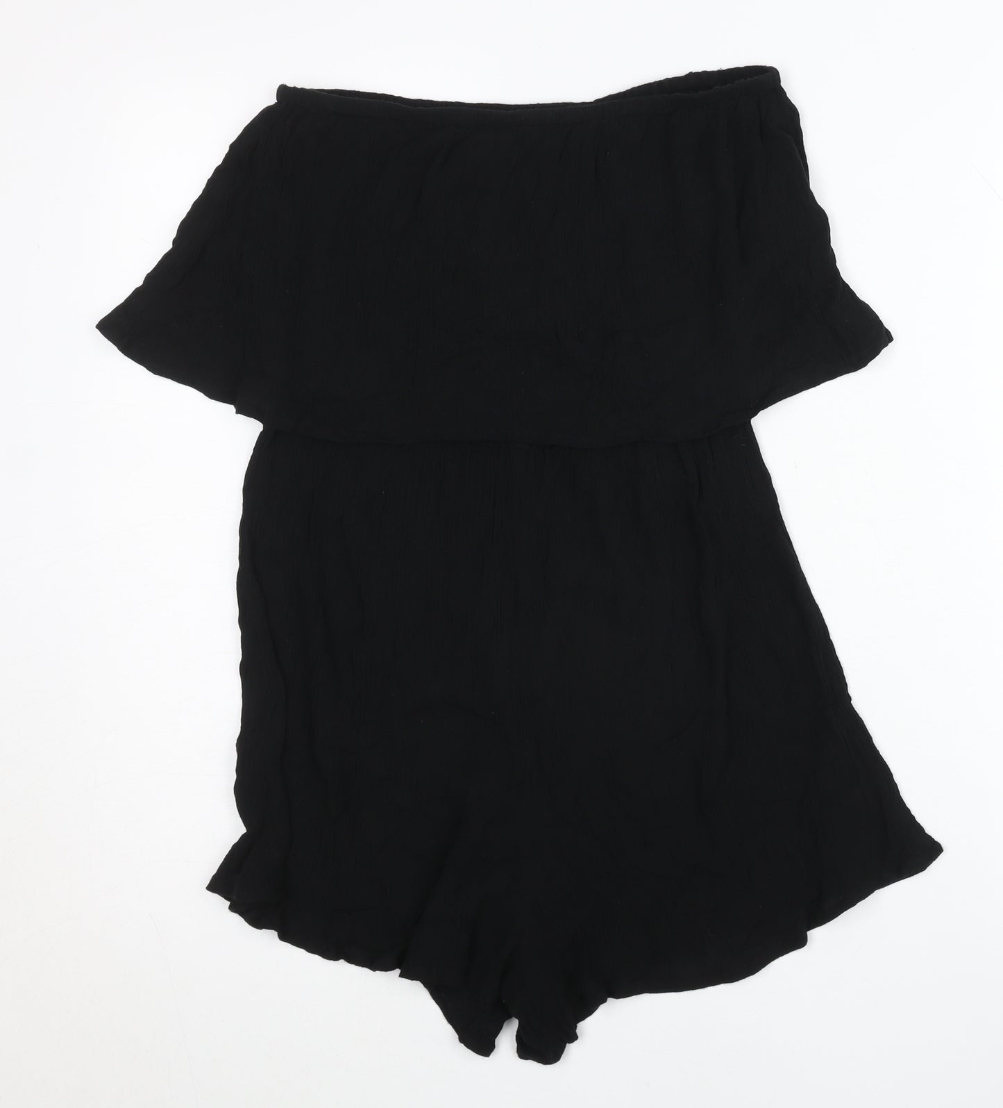 ASOS Women’s Black Tall S Off Shoulder Viscose Playsuit
