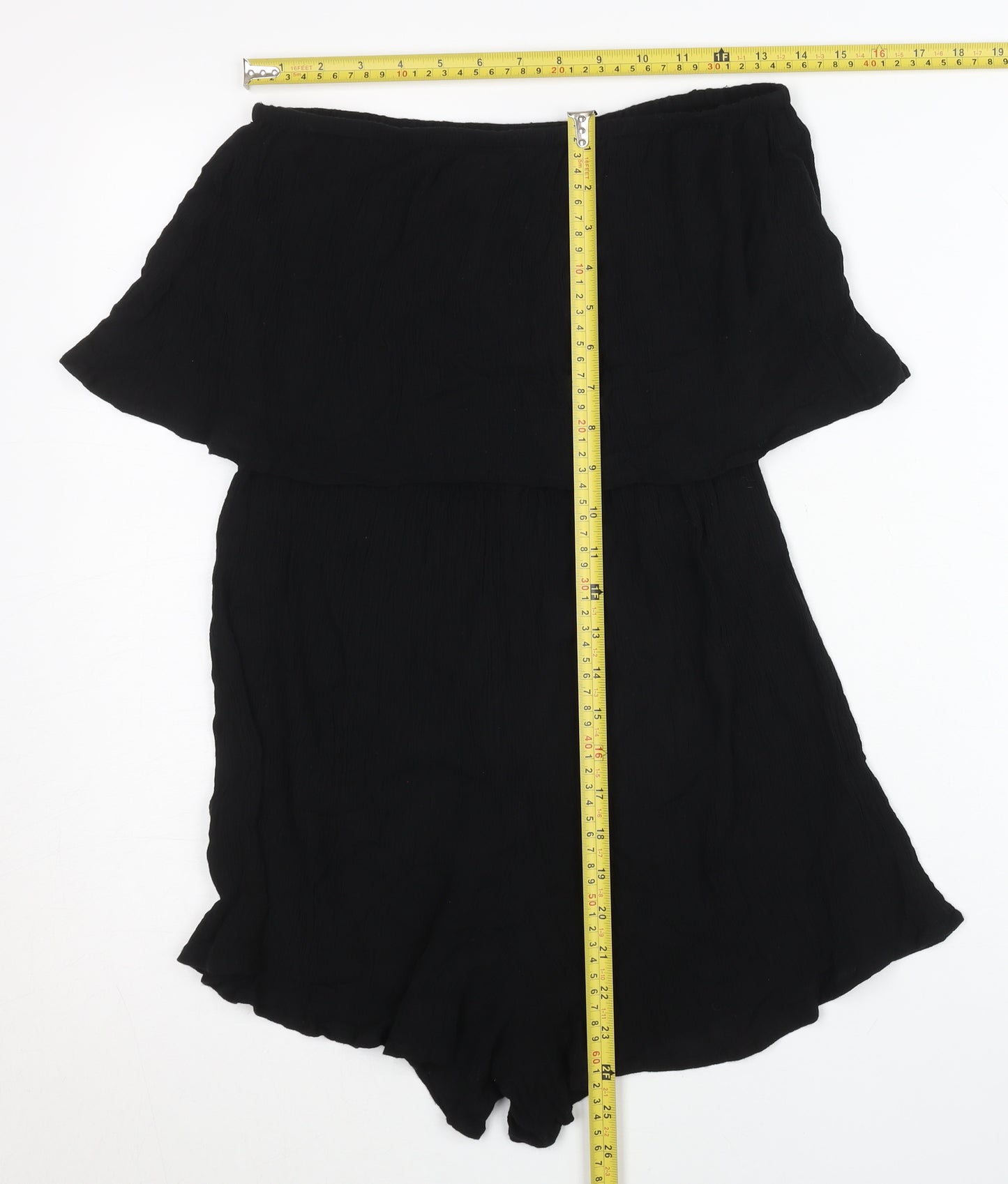 ASOS Women’s Black Tall S Off Shoulder Viscose Playsuit