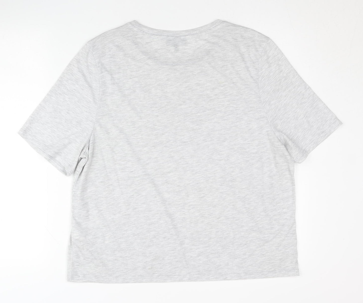 Topshop Women’s Grey Tall Size 18 Basic Short Sleeve T-Shirt