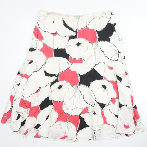 Kaliko Women’s Multicoloured Floral A-Line Skirt Size 16