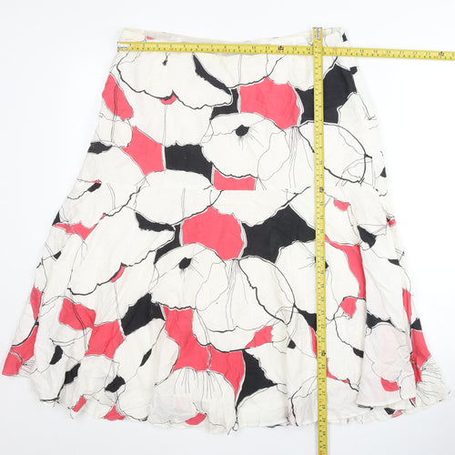 Kaliko Women’s Multicoloured Floral A-Line Skirt Size 16