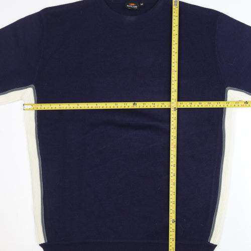 Rapid Fire Men’s Blue Medium Pullover Jumper, Crew Neck, Long Sleeve