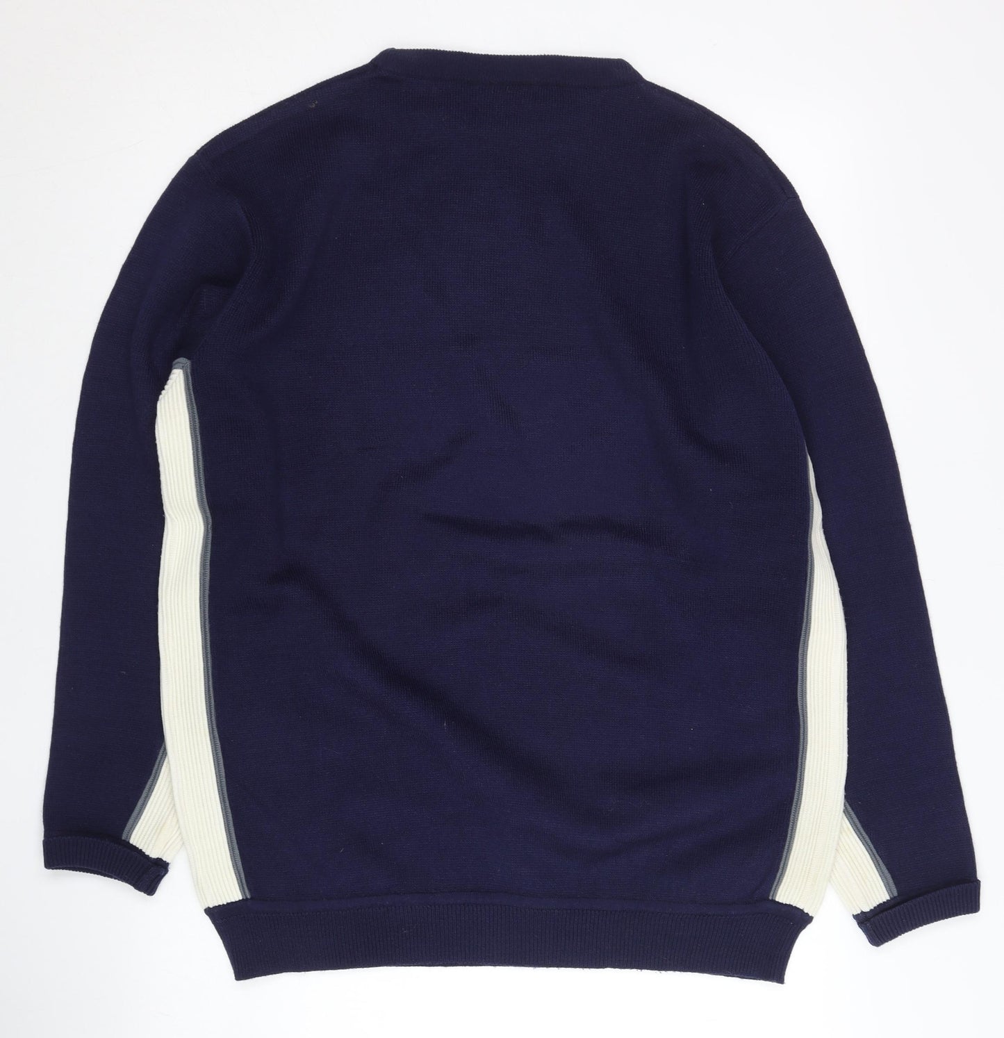 Rapid Fire Men’s Blue Medium Pullover Jumper, Crew Neck, Long Sleeve