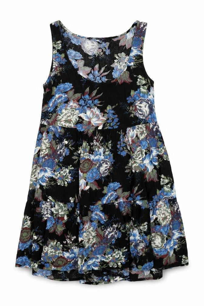 American Eagle Outfitters Women’s Black XS Floral Skater Dress