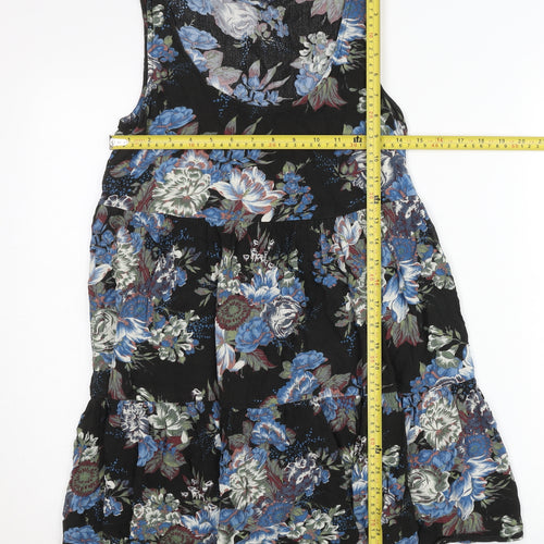 American Eagle Outfitters Women’s Black XS Floral Skater Dress