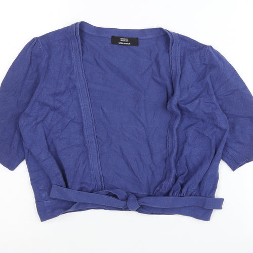 Marks and Spencer Women’s Blue Cardigan UK 10 V-Neck Knit