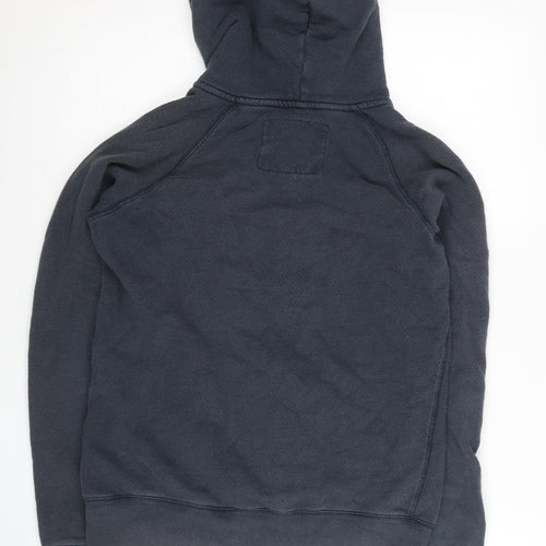 Jack Wills Women’s Navy Full Zip Hoodie UK 10 Cotton Casual