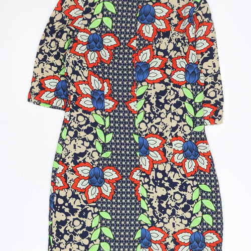 Kiosk Womens Multicoloured Floral Shift Dress Size 10