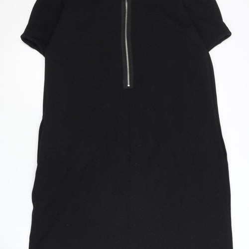 Betty Jackson Studio Women Black Size 12 Shift Bow Detail Dress