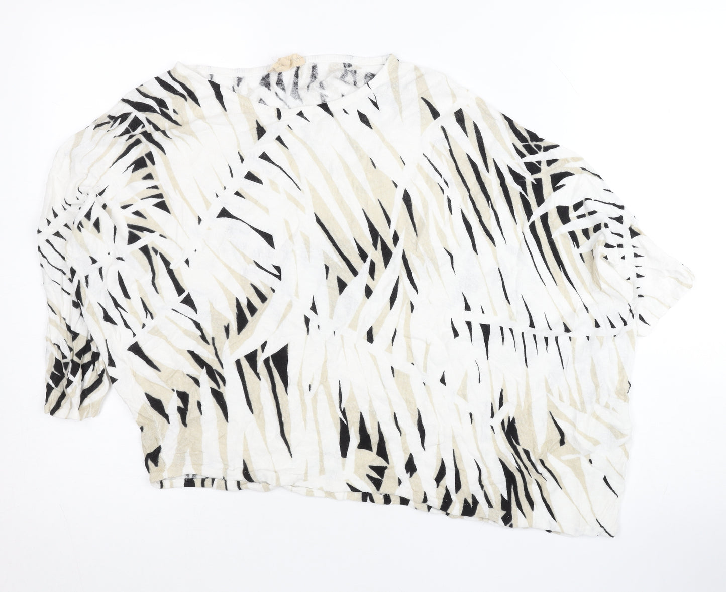 Phase Eight Women’s Multicoloured Linen Blend Pullover Jumper Size S