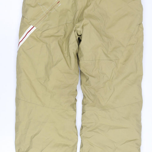 Quechua Boys Beige 12 Years Snow Pants Waterproof Insulated Winter