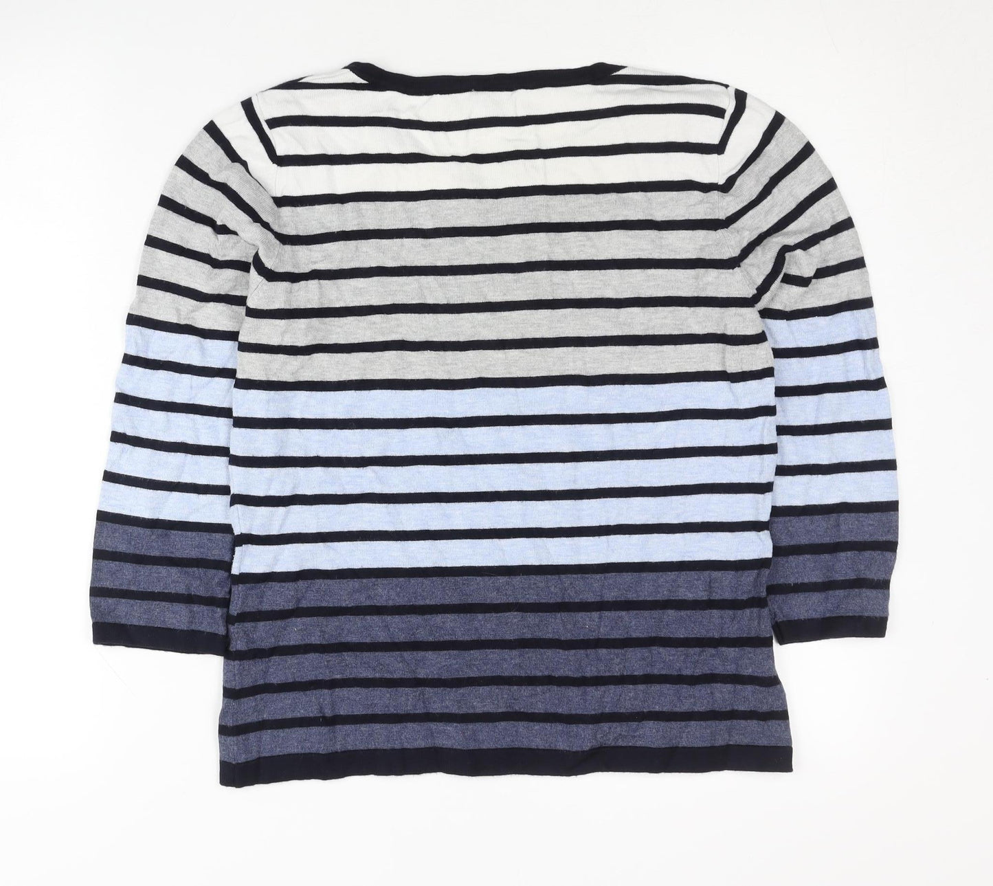 CC Women’s Multicoloured Striped Henley Jumper M