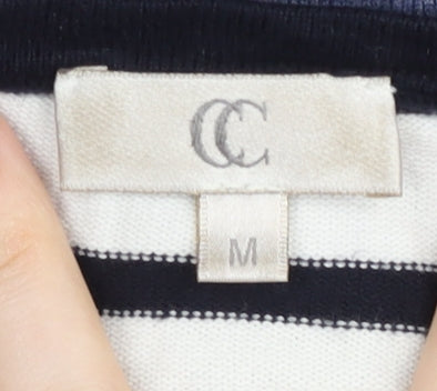 CC Women’s Multicoloured Striped Henley Jumper M