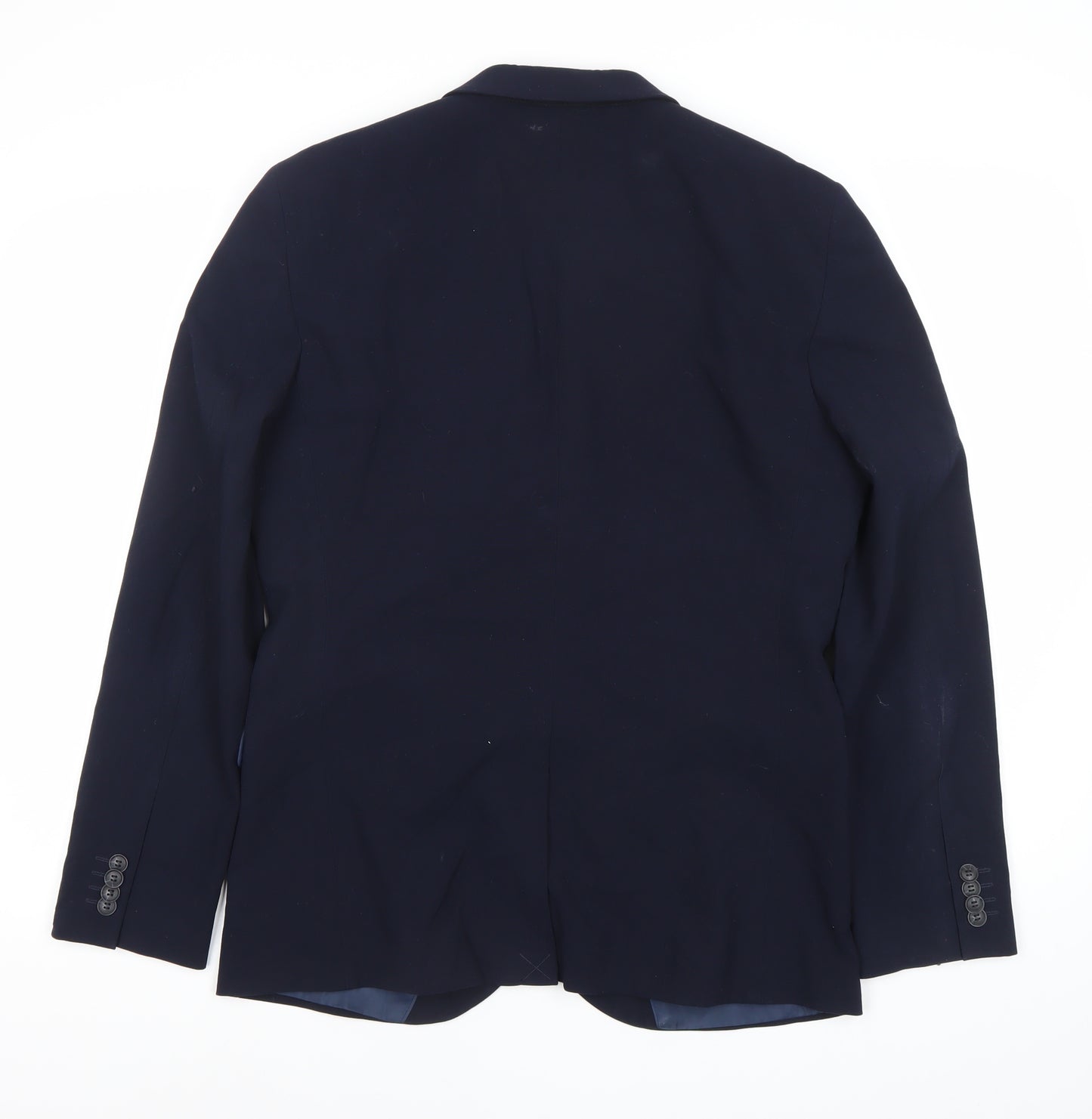 Topman Men’s Navy Blue Slim Fit Suit Jacket 40R Two Button