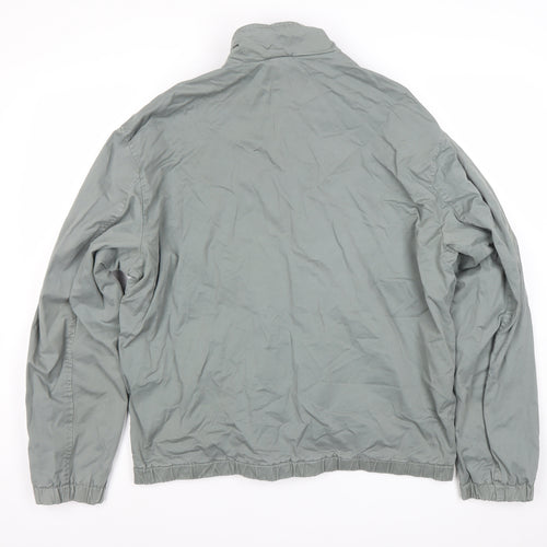 Zara Men’s Grey XL Cotton Blend Zip Up Casual Jacket