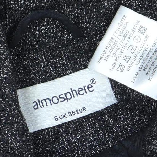 Atmosphere Women’s Grey Suit Jacket Size 8 Tailored Workwear