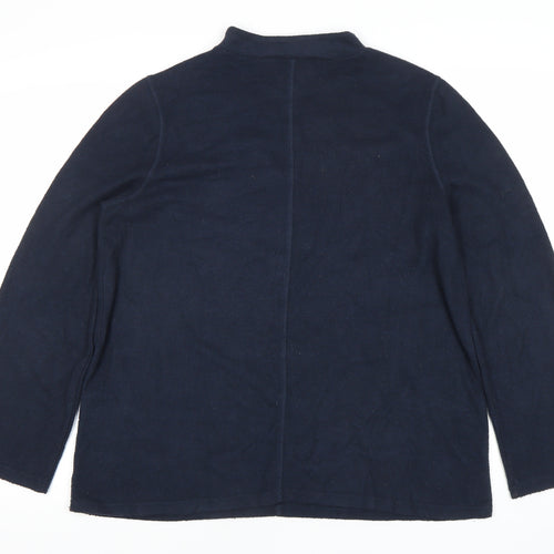 C&A Yessica Unisex Blue Mock Neck Pullover Sweatshirt M