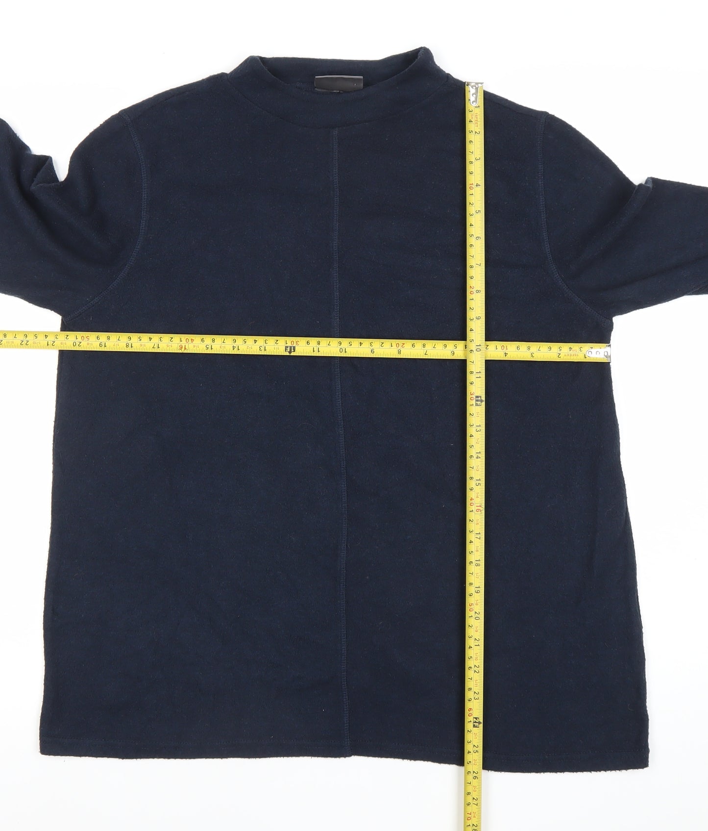 C&A Yessica Unisex Blue Mock Neck Pullover Sweatshirt M