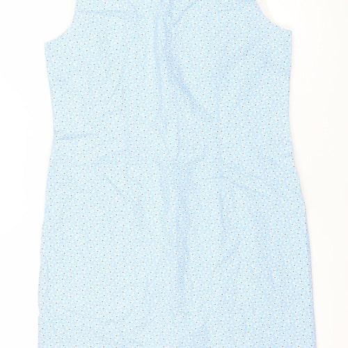 Laura Ashley Women’s Blue Floral Cotton Sheath Dress Size 10