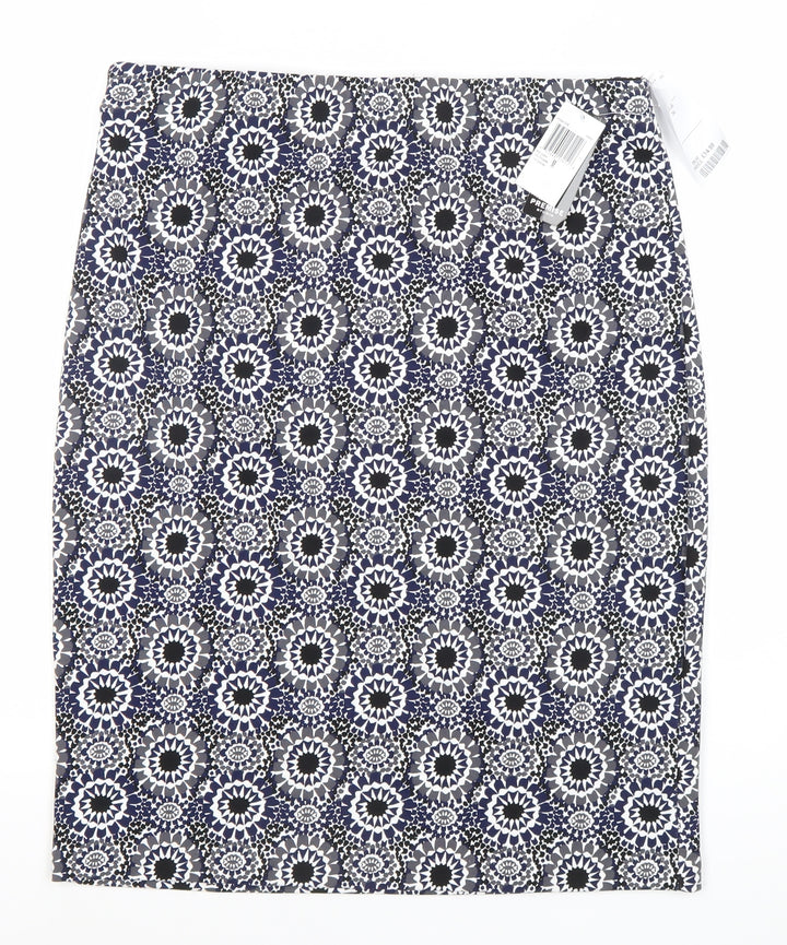 Premise Studio Women’s Blue Geometric Pencil Skirt M