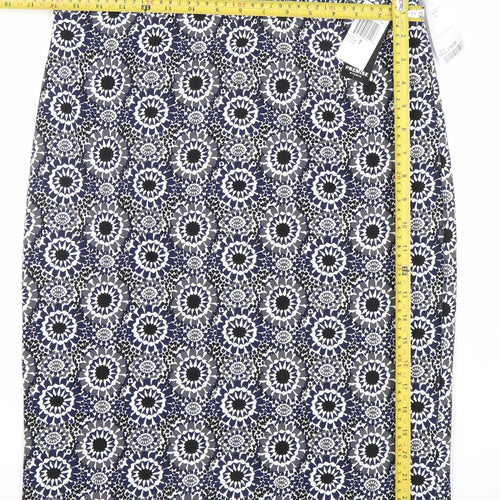 Premise Studio Women’s Blue Geometric Pencil Skirt M