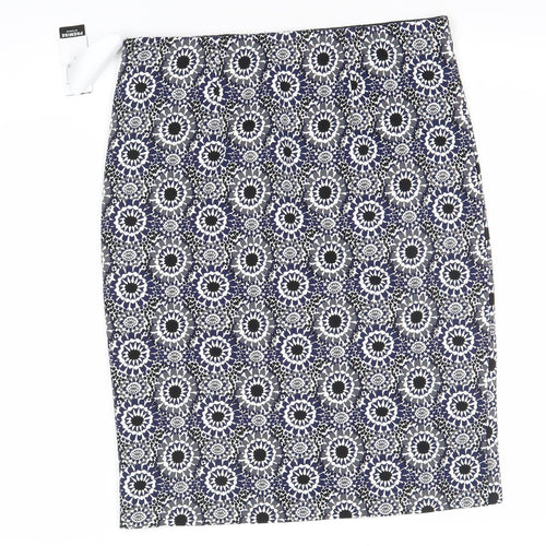 Premise Studio Women’s Blue Geometric Pencil Skirt M