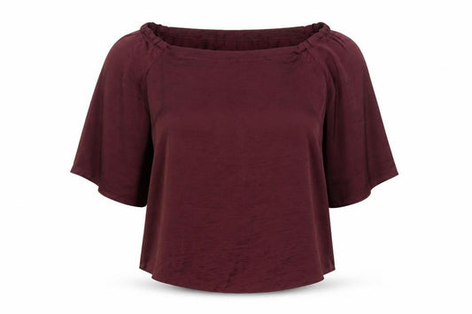 Front view of Wallis women’s red blouse uk s 3/4 sleeve polyester workwear