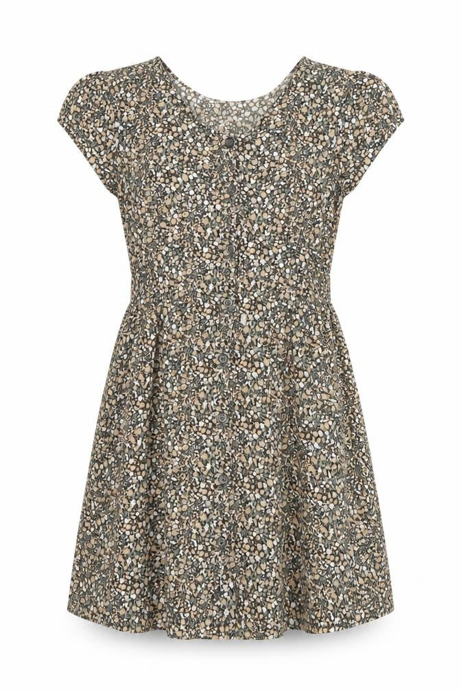 Gap Girls Multicoloured Floral Shirt Dress 12-13 Years Viscose Knee Length