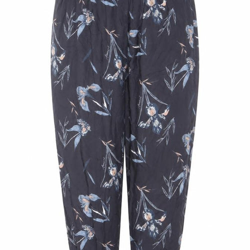 Animal Womens Black Floral Jogger Trousers Size 8 Viscose