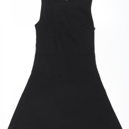 Stefano Bronzoni Women’s Black A-Line Sleeveless Knee Dress S